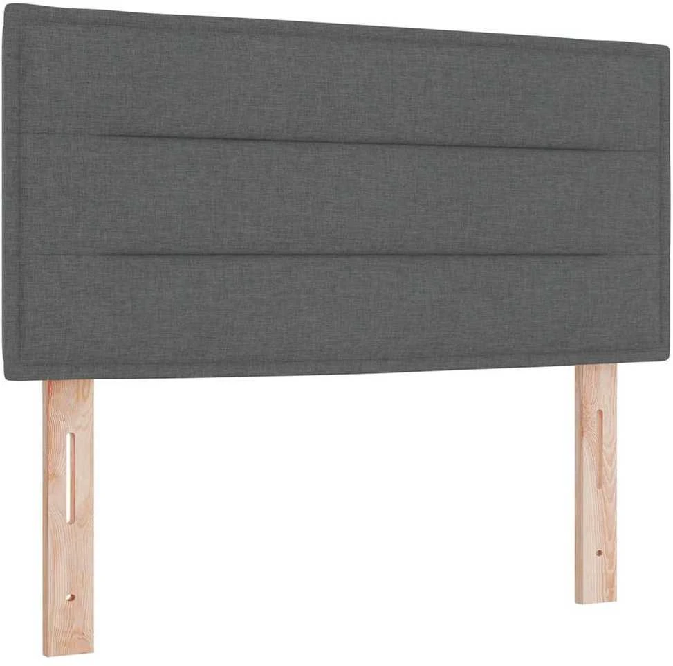 LED galvūgalis su LED juostelėmis Tamsiai pilka 80 cm audinys
