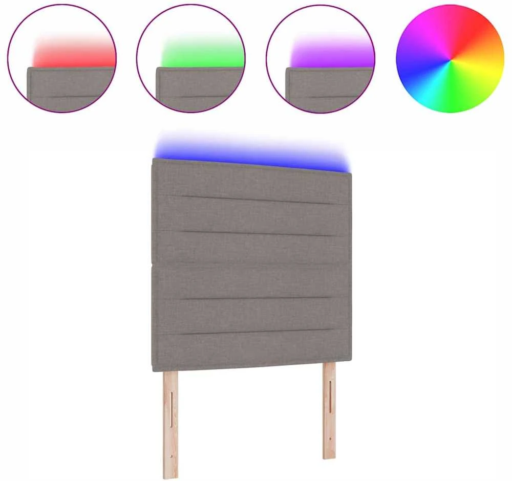 LED galvūgalis Taupe audinys