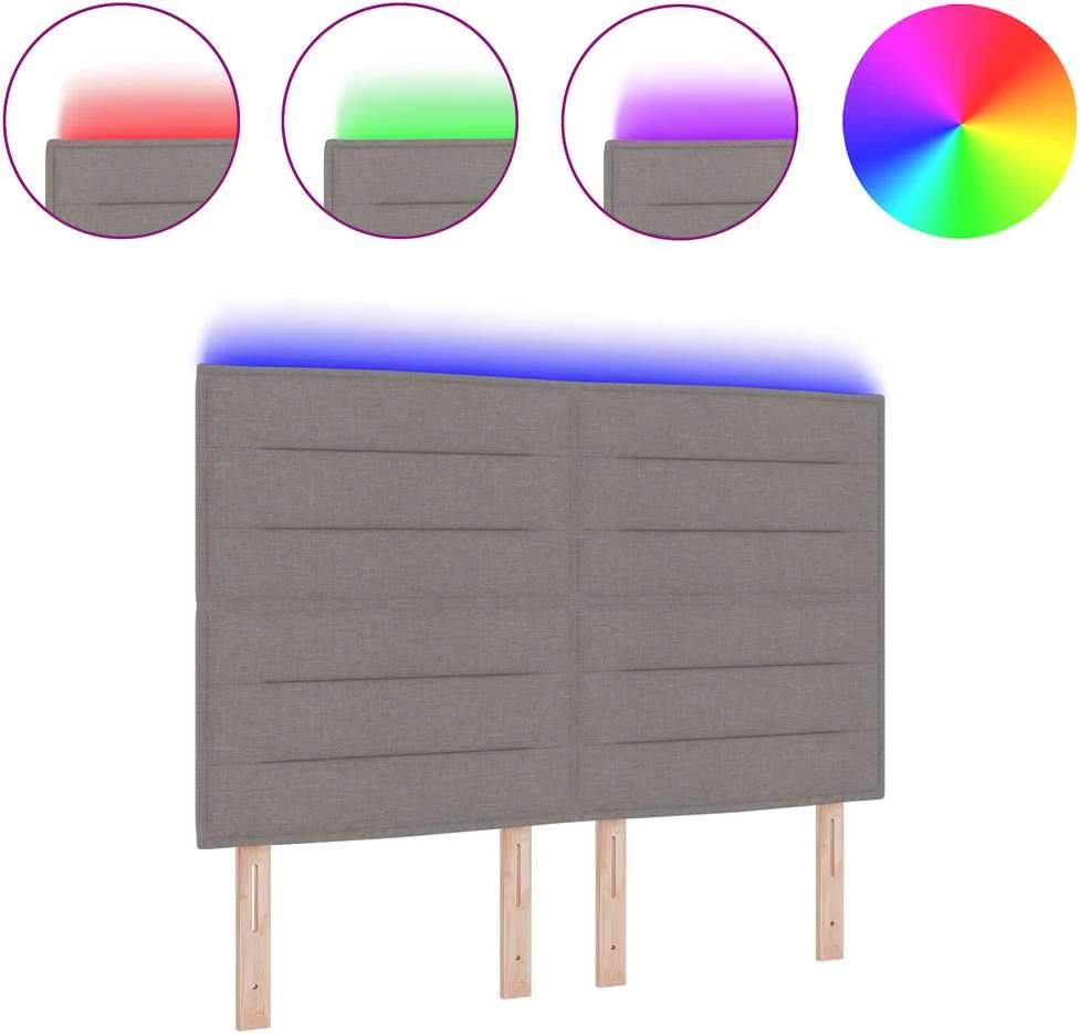LED galvūgalis Taupe audinys