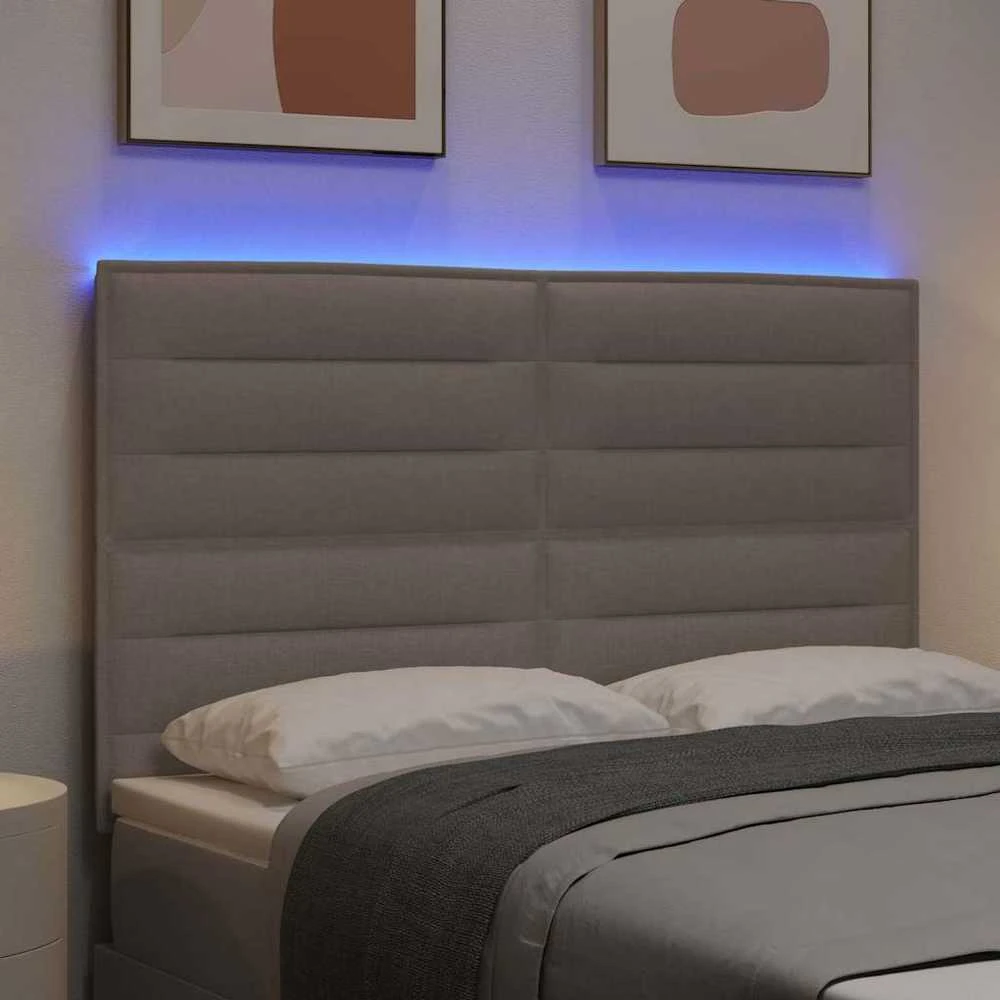 LED galvūgalis Taupe audinys