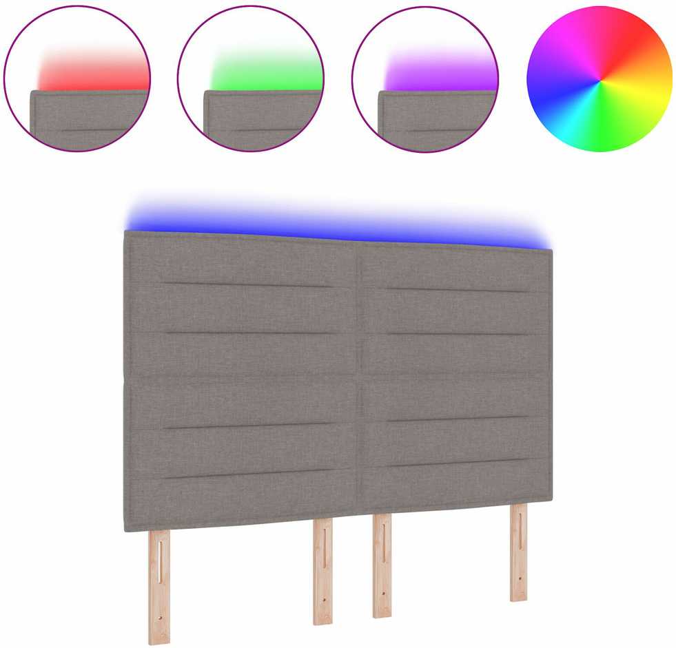LED galvūgalis Taupe audinys