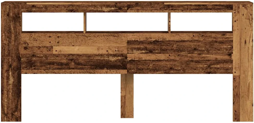 LED galvūgalis, medienos, 220x18,5x103,5cm, apdirbta mediena