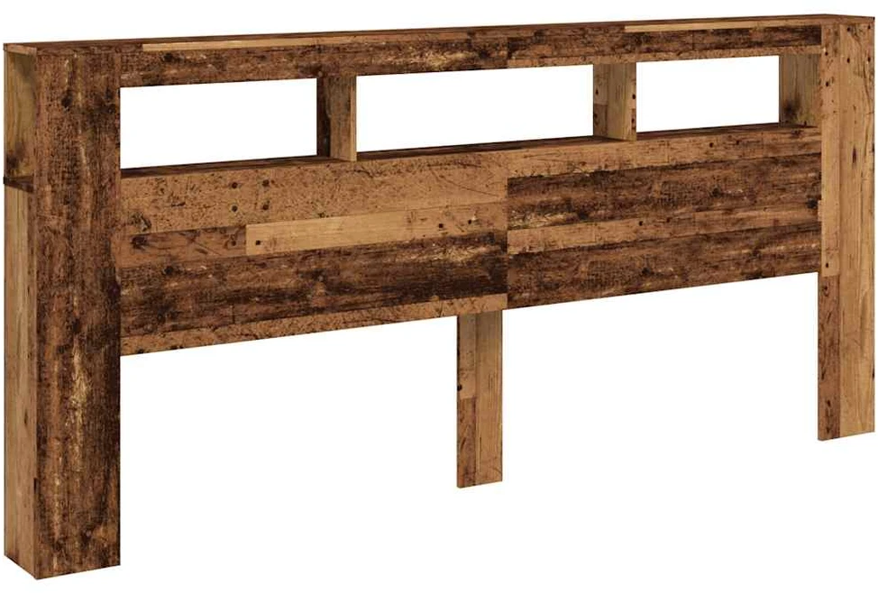 LED galvūgalis, medienos, 220x18,5x103,5cm, apdirbta mediena