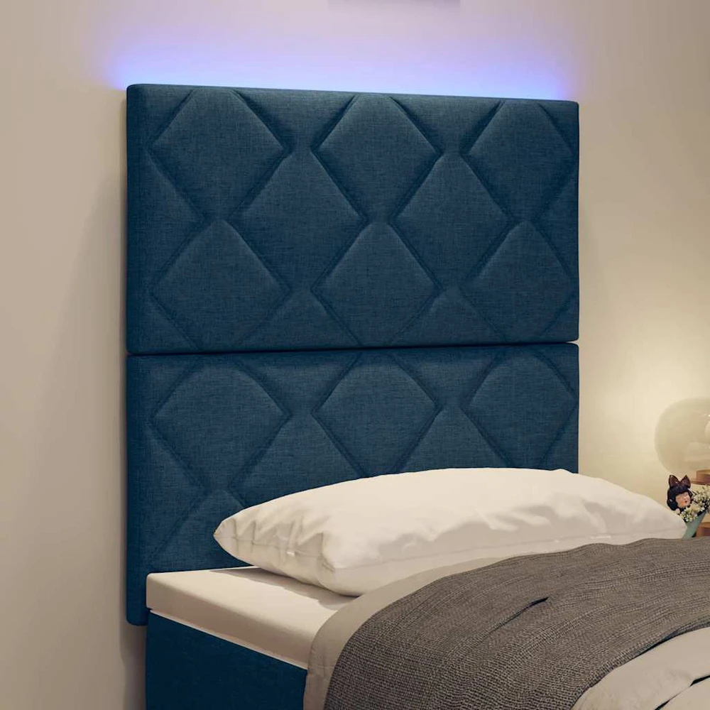 LED galvūgalis Mėlyna 80 cm audinys