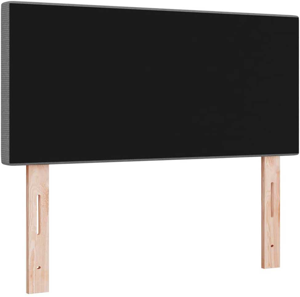 LED galvūgalis Šviesiai pilka 100 cm Kordūrinis audinys