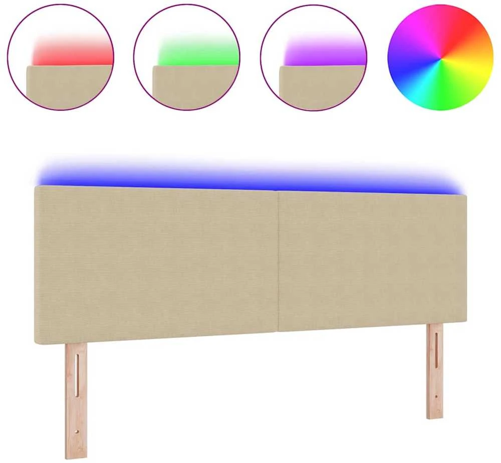 LED galvūgalis Pilkai žalia 160 cm Kordūrinis audinys