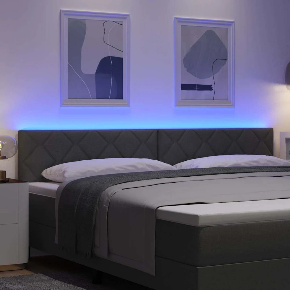 LED galvūgalis Pilka 200 cm audinys