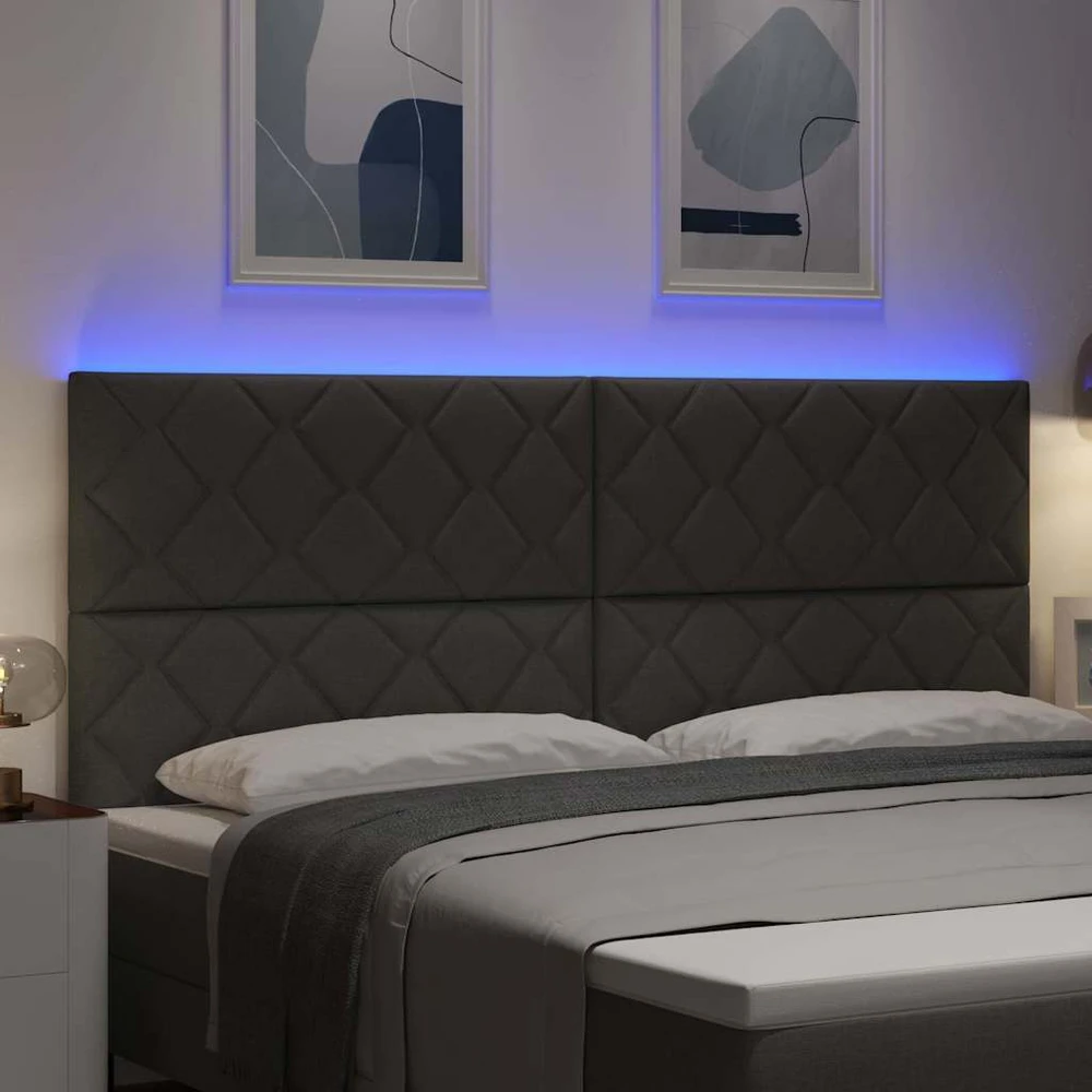 LED galvūgalis Pilka 200 cm audinys