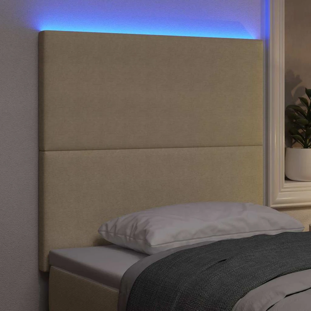 LED galvūgalis Pilkai žalia 90 cm Kordūrinis audinys