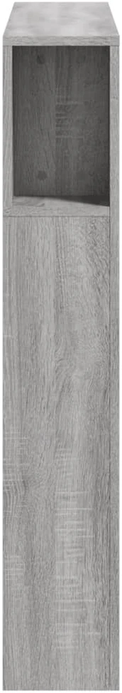 LED galvūgalis, pilkas ąžuolo, 100x18,5x103,5cm, mediena