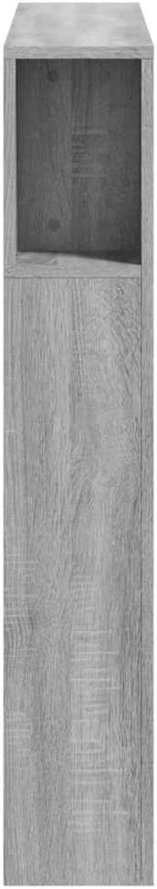 LED galvūgalis, pilkas ąžuolo, 100x18,5x103,5cm, mediena