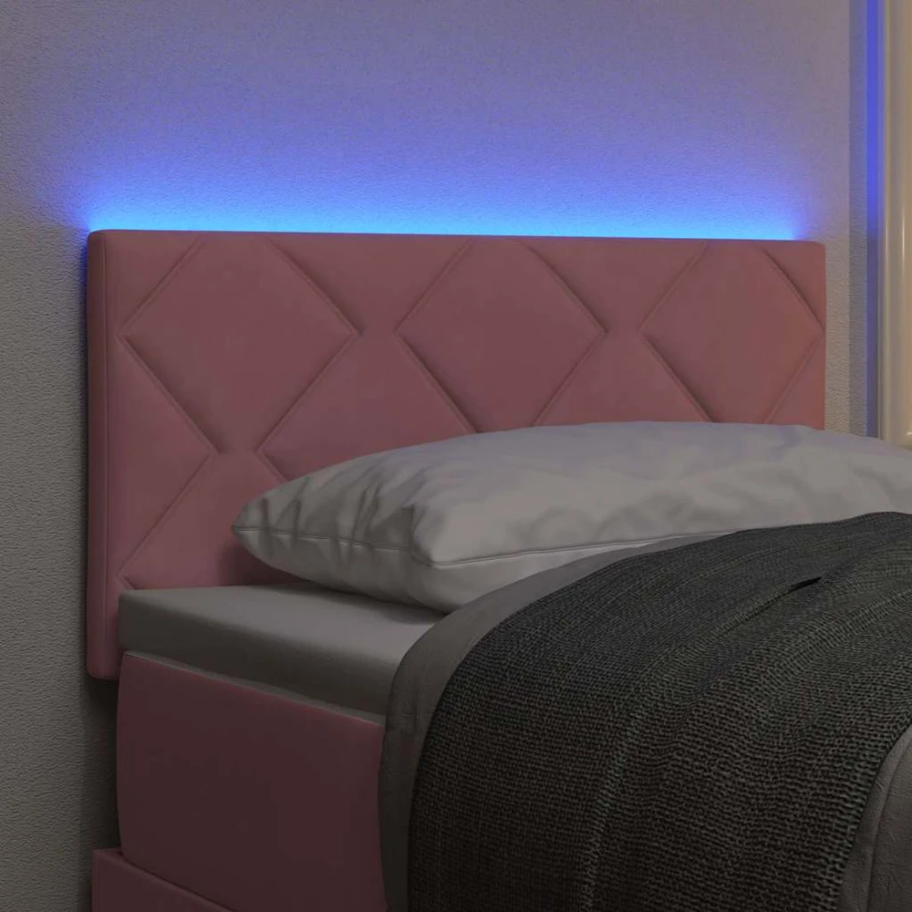 LED galvūgalis Rožinė 80 cm Aksomas