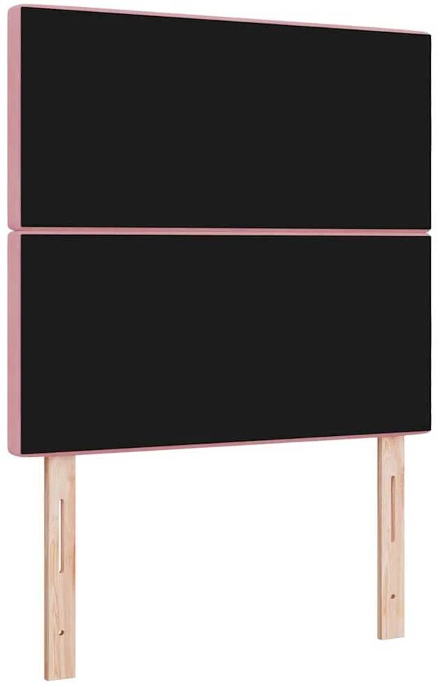 LED galvūgalis su LED juostelėmis Rožinė 90 cm Aksomas