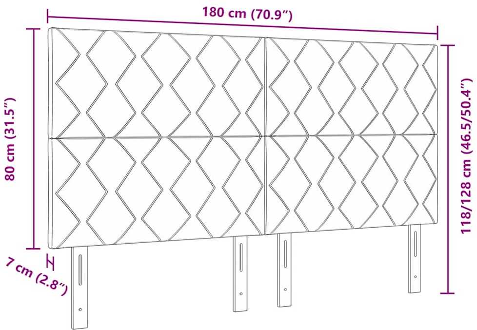 LED galvūgalis Taupe audinys