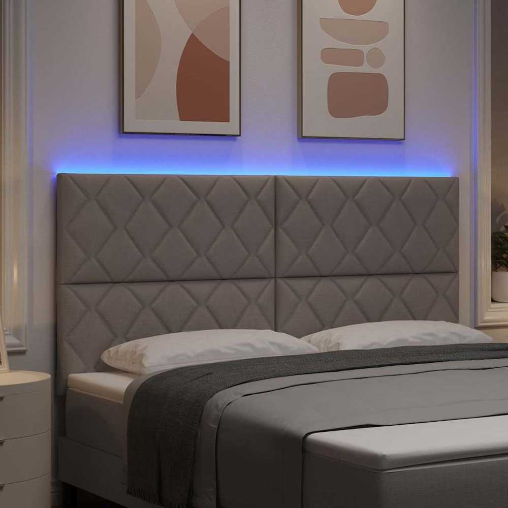 LED galvūgalis Taupe audinys