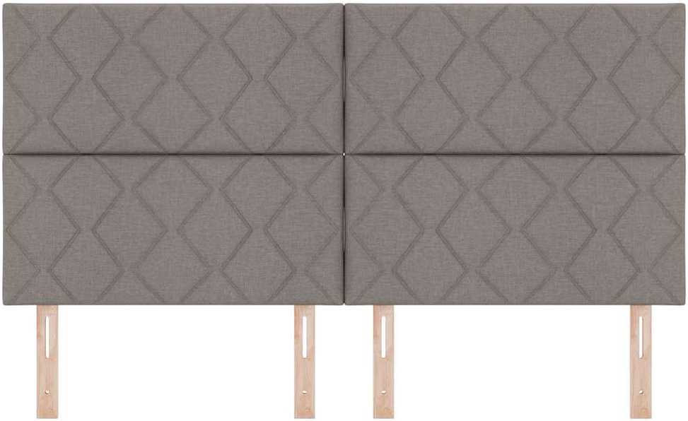 LED galvūgalis Taupe audinys