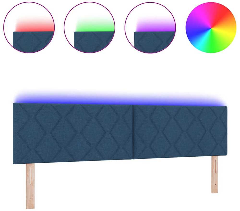 LED galvūgalis Mėlyna 180 cm audinys