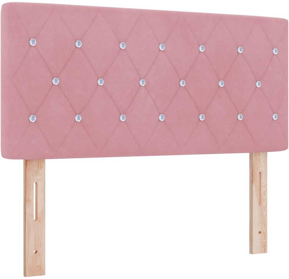 LED galvūgalis su LED juostelėmis Rožinė 100 cm Aksomas