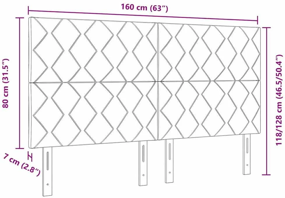 LED galvūgalis Taupe audinys