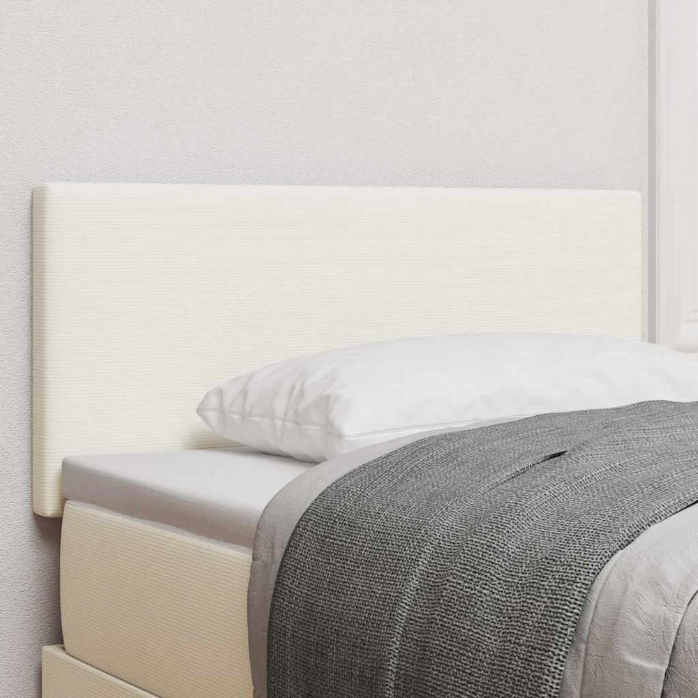 LED galvūgalis su galvūgalio Kreminė 100 cm Kordūrinis audinys