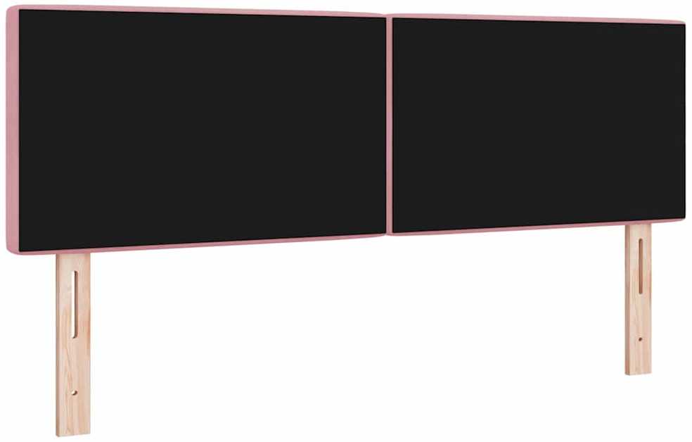 LED galvūgalis su LED juostelėmis Rožinė 160 cm Aksomas