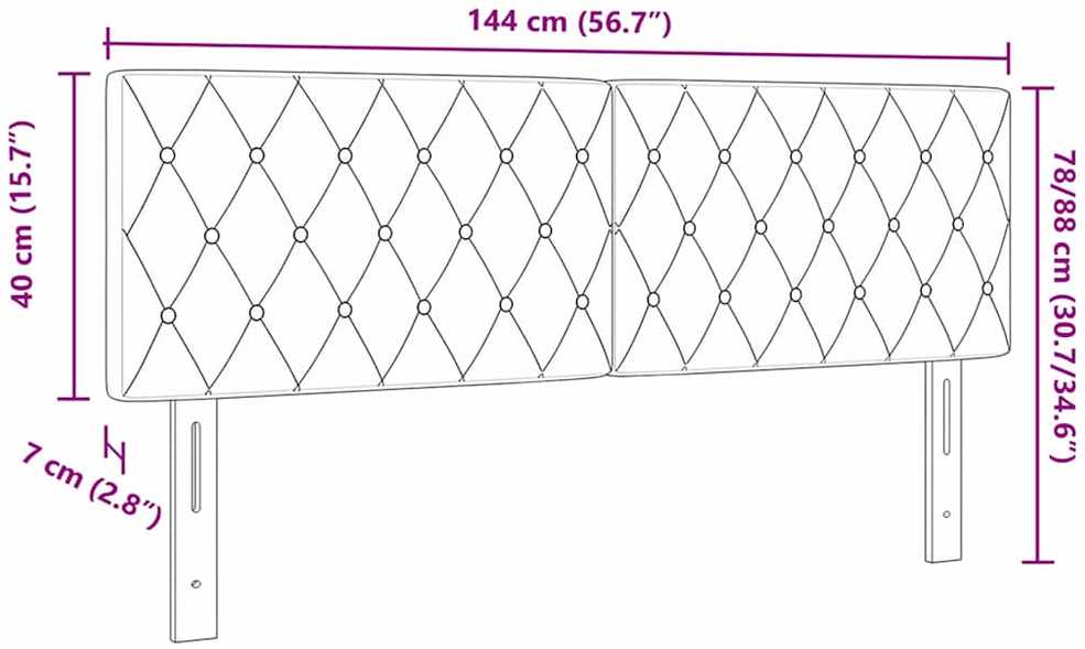 LED galvūgalis su LED juostelėmis Juodas 144 cm Aksomas