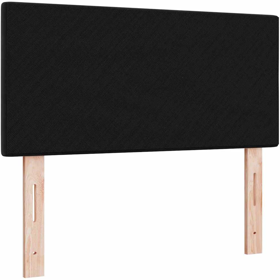 LED galvūgalis su LED juostelėmis Juodas 80 cm Aksomas