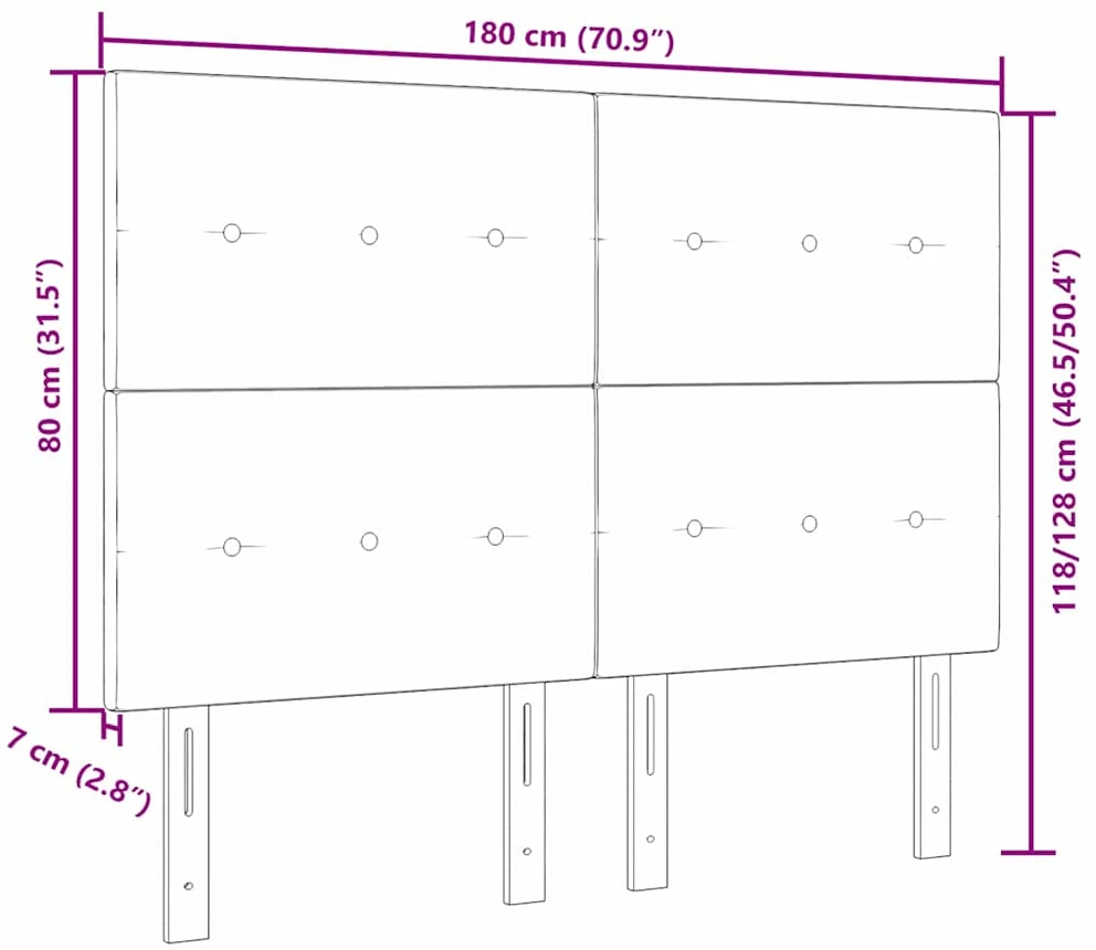 LED galvūgalis su LED juostelėmis Juodas 180 cm Aksomas