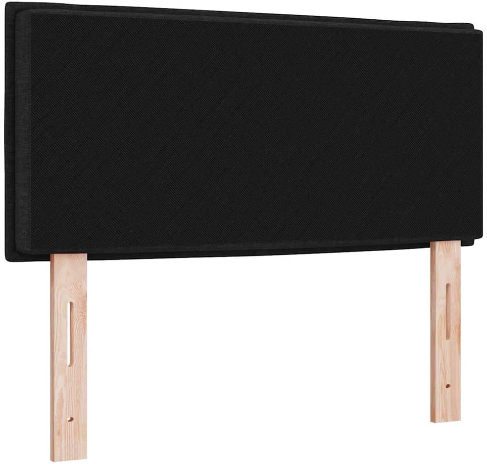 LED galvūgalis su LED juostelėmis Juodas 100 cm audinys