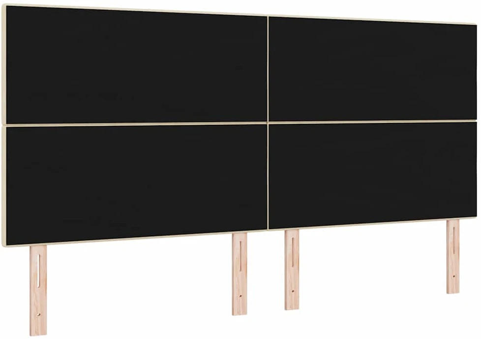 LED galvūgalis su LED juostelėmis Kreminė 200 cm audinys