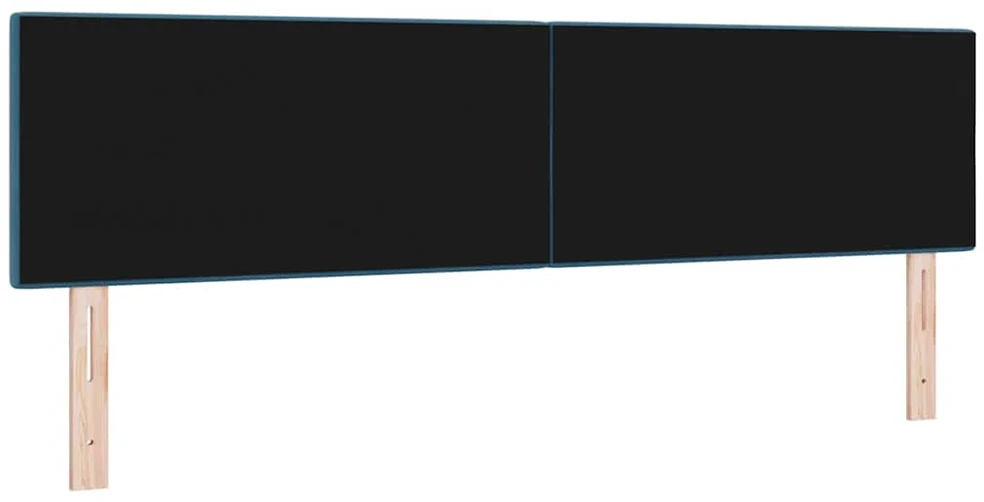 LED galvūgalis su LED juostelėmis Mėlyna 180 cm Aksomas