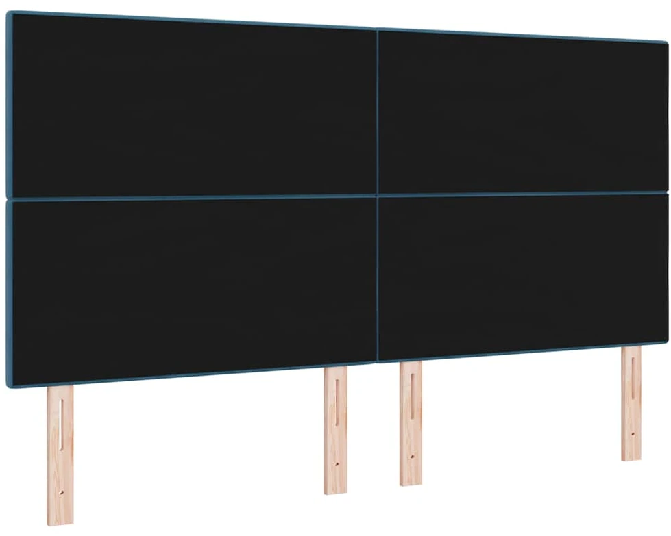 LED galvūgalis su LED juostelėmis Mėlyna 180 cm Aksomas
