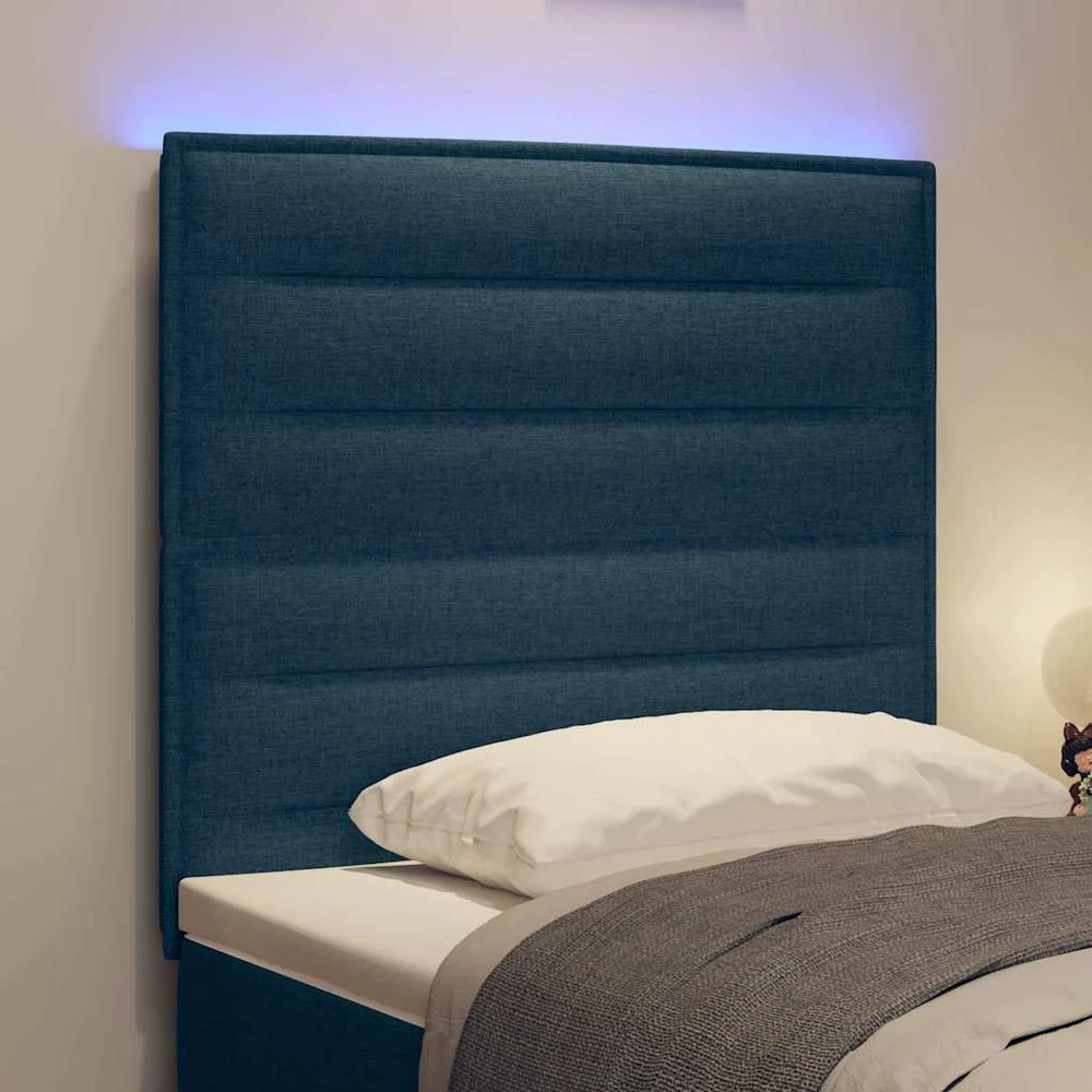 LED galvūgalis su LED juostelėmis Mėlyna 90 cm audinys