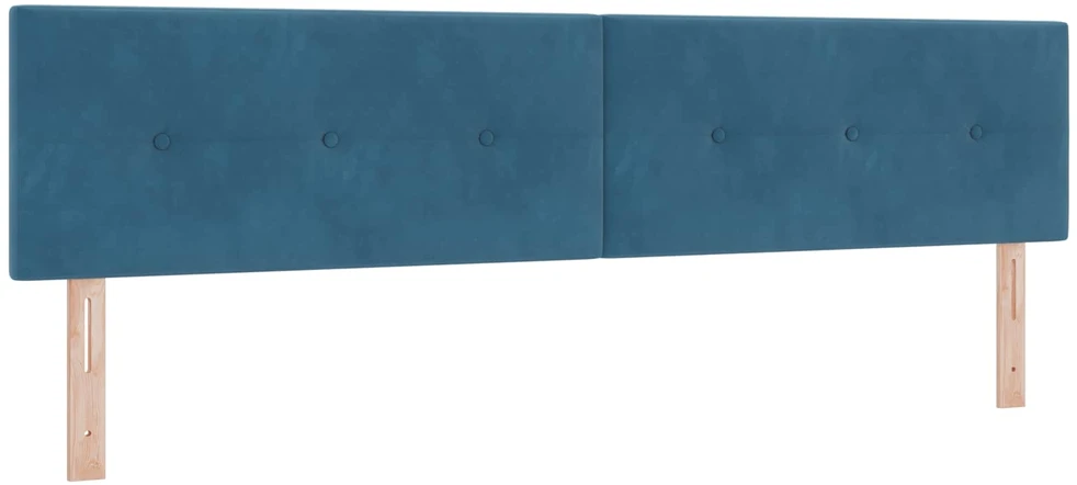 LED galvūgalis su LED juostelėmis Mėlyna 200 cm Aksomas