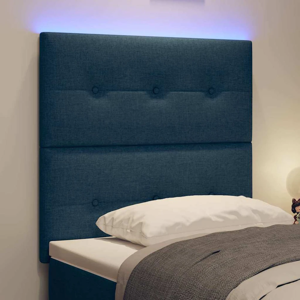LED galvūgalis su LED juostelėmis Mėlyna 90 cm audinys