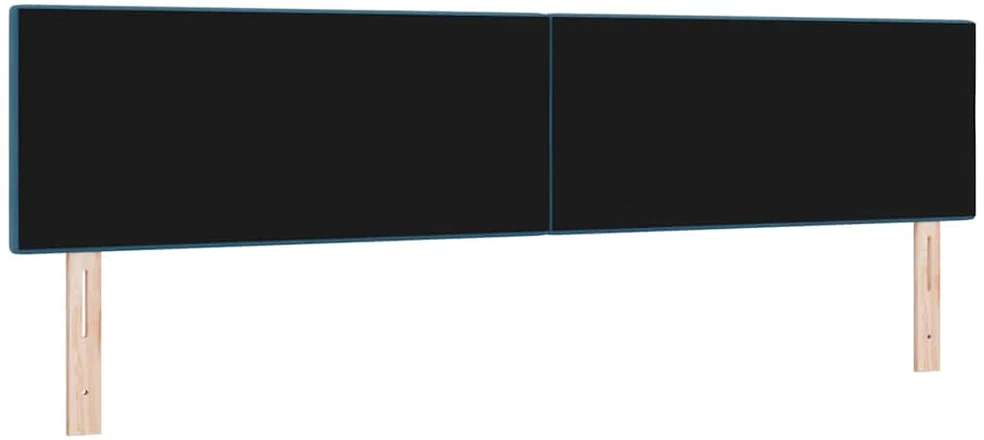 LED galvūgalis su LED juostelėmis Mėlyna 200 cm Aksomas