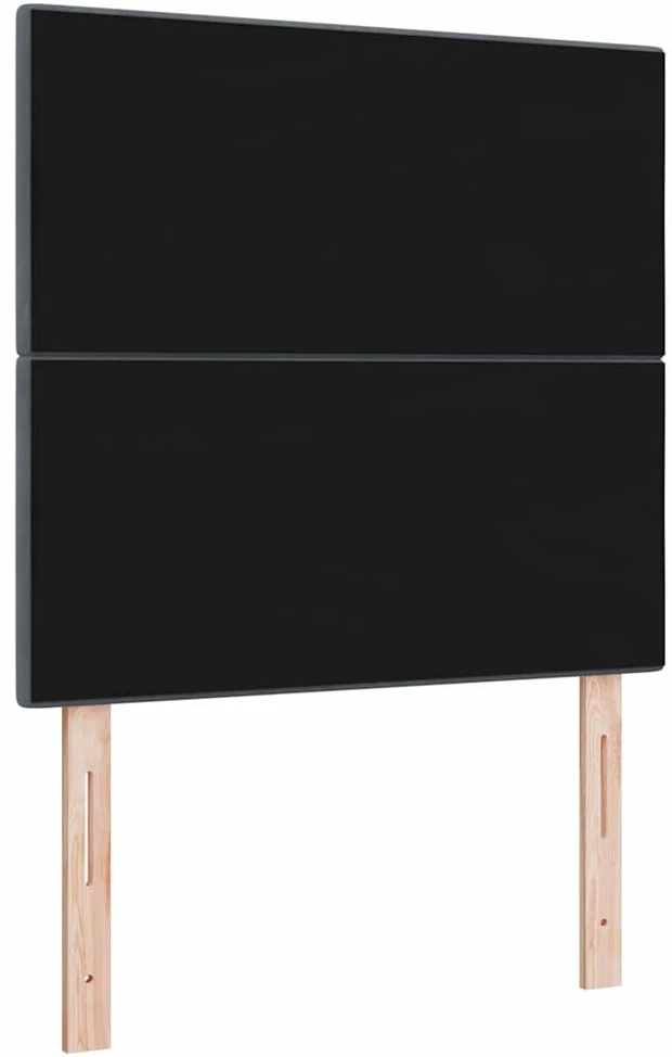 LED galvūgalis su LED juostelėmis Pilka 90 cm Aksomas