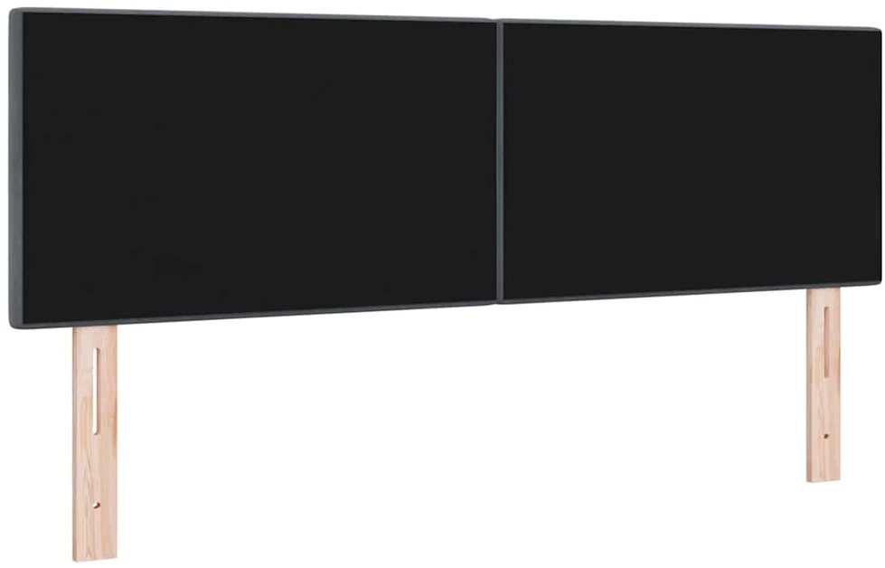 LED galvūgalis su LED juostelėmis Pilka 160 cm Aksomas