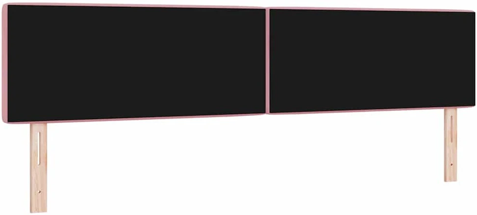 LED galvūgalis su LED juostelėmis Rožinė 200 cm Aksomas