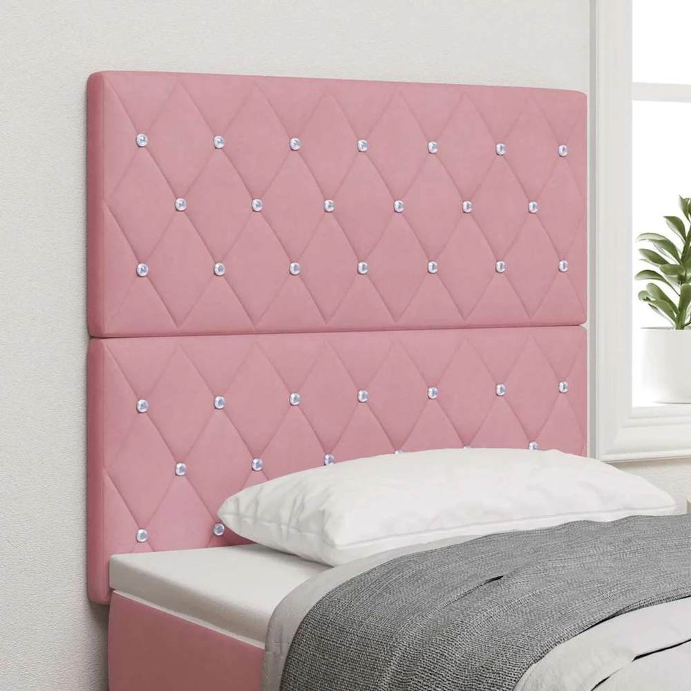 LED galvūgalis su LED juostelėmis Rožinė 90 cm Aksomas