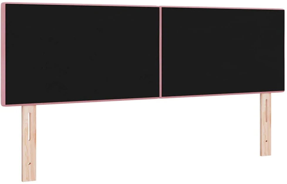LED galvūgalis su LED juostelėmis Rožinė 144 cm Aksomas