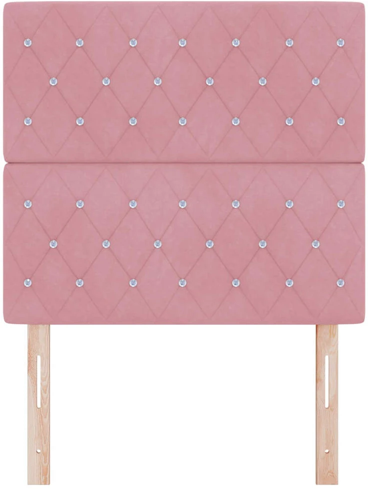 LED galvūgalis su LED juostelėmis Rožinė 90 cm Aksomas