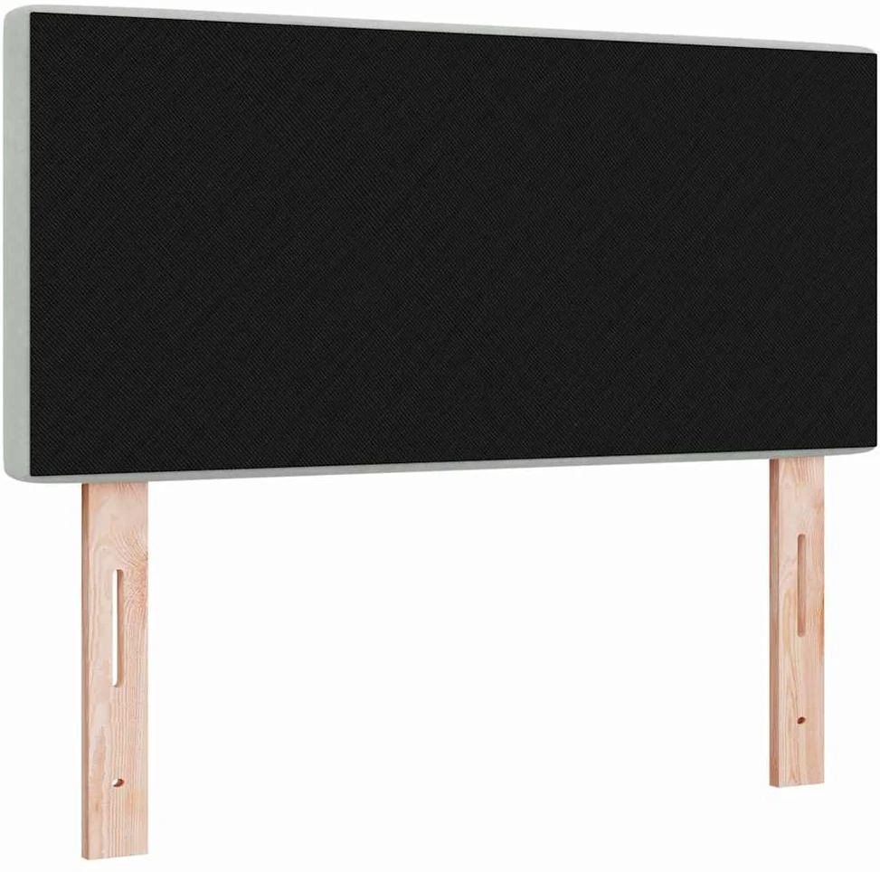 LED galvūgalis su LED juostelėmis Šviesiai pilka 90 cm Aksomas