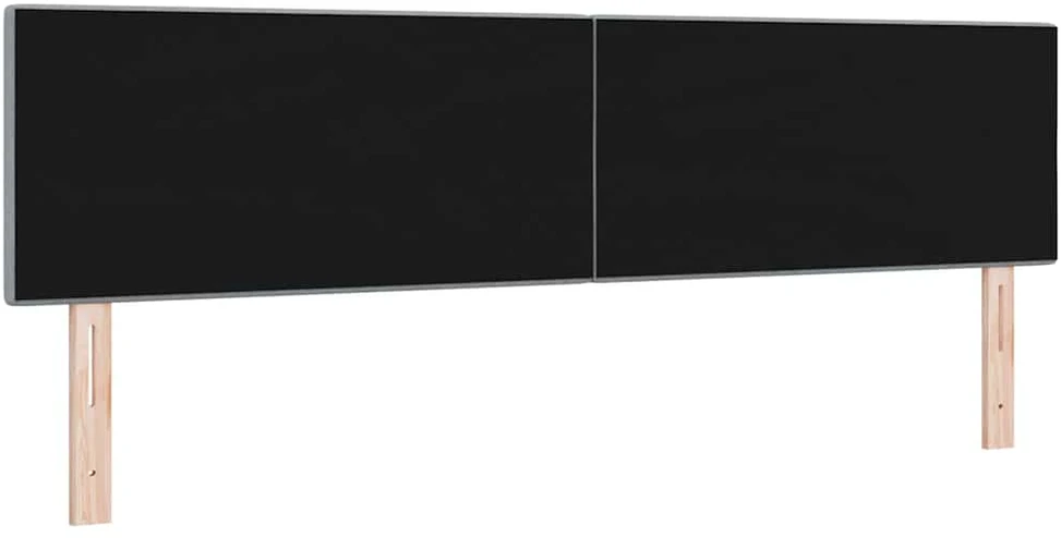 LED galvūgalis su LED juostelėmis Šviesiai pilka 180 cm audinys