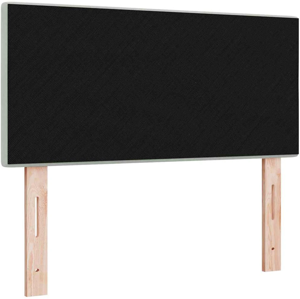 LED galvūgalis su LED juostelėmis Šviesiai pilka 80 cm Aksomas