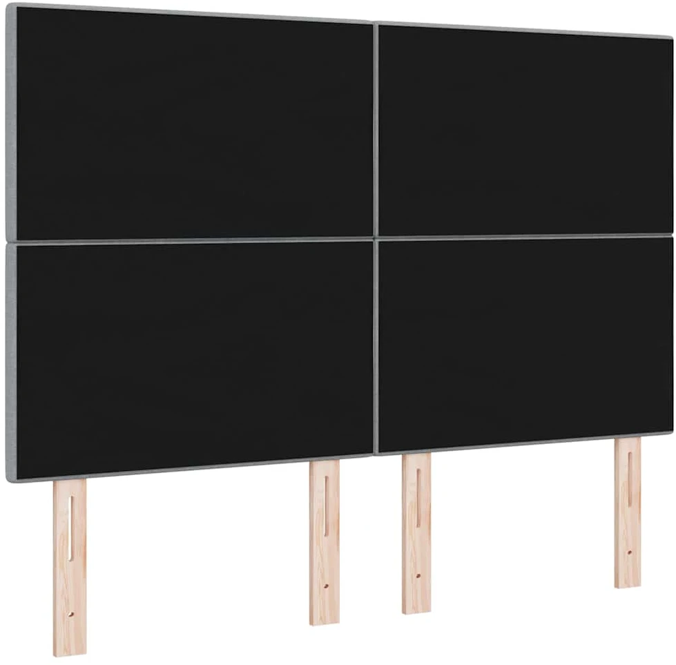 LED galvūgalis su LED juostelėmis Šviesiai pilka 160 cm audinys
