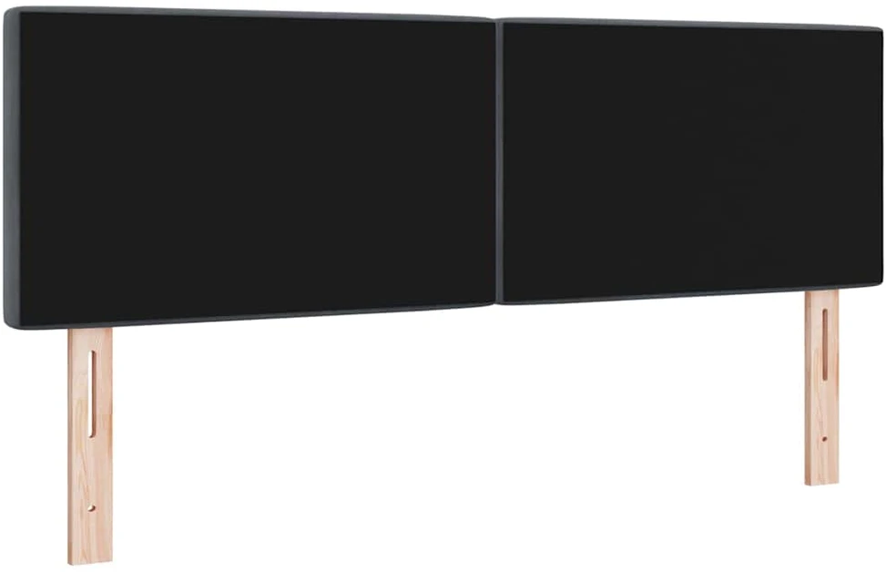 LED galvūgalis su LED juostelėmis Tamsiai pilka 160 cm Aksomas