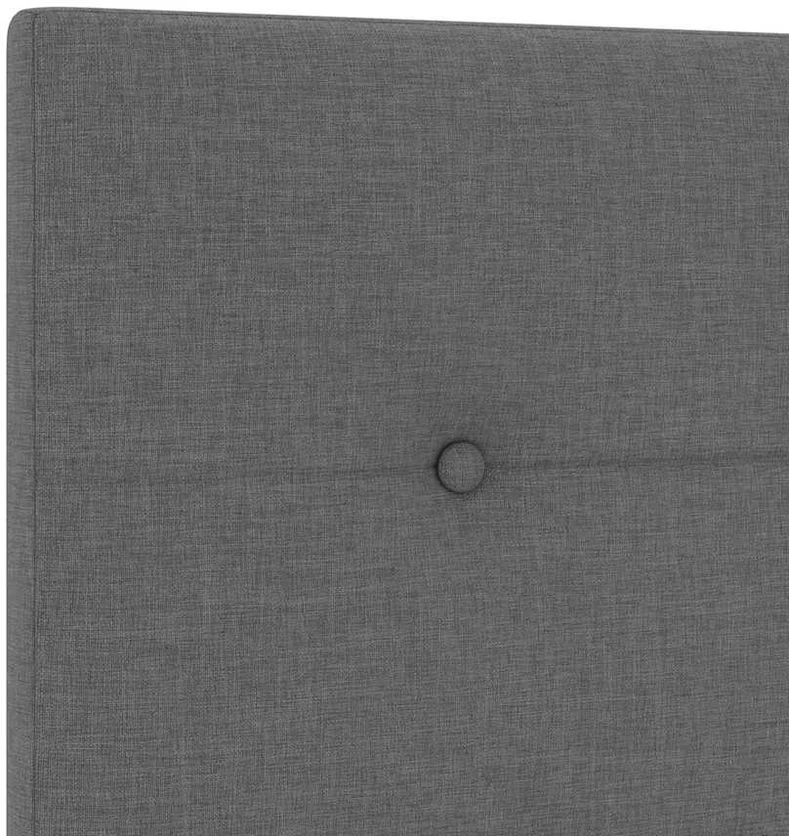 LED galvūgalis su LED juostelėmis Tamsiai pilka 90 cm audinys