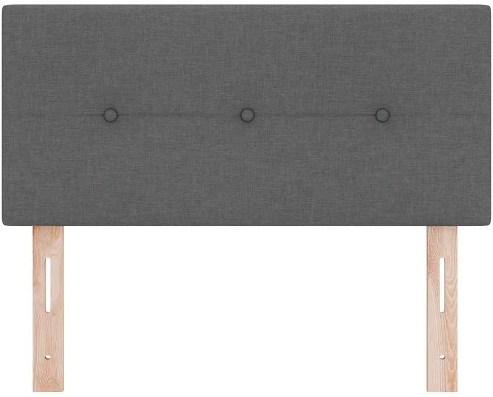 LED galvūgalis su LED juostelėmis Tamsiai pilka 100 cm audinys
