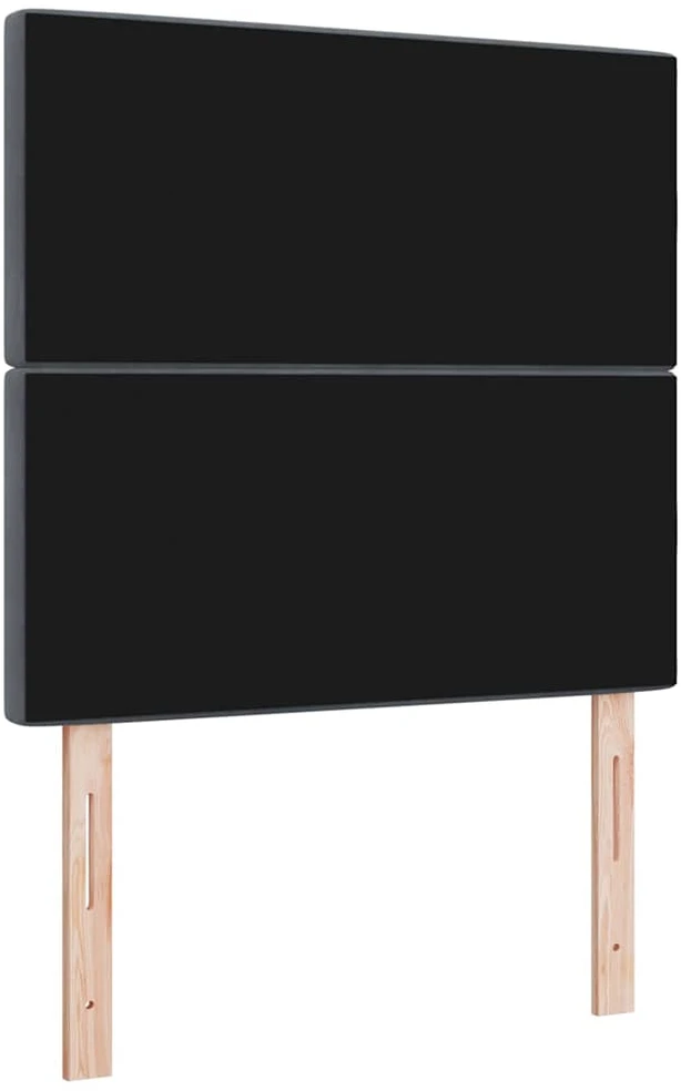LED galvūgalis su LED juostelėmis Tamsiai pilka 90 cm Aksomas
